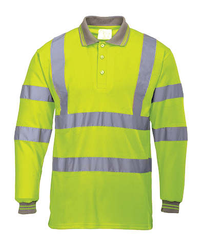 Portwest Hi-Vis Polo Shirt L/S