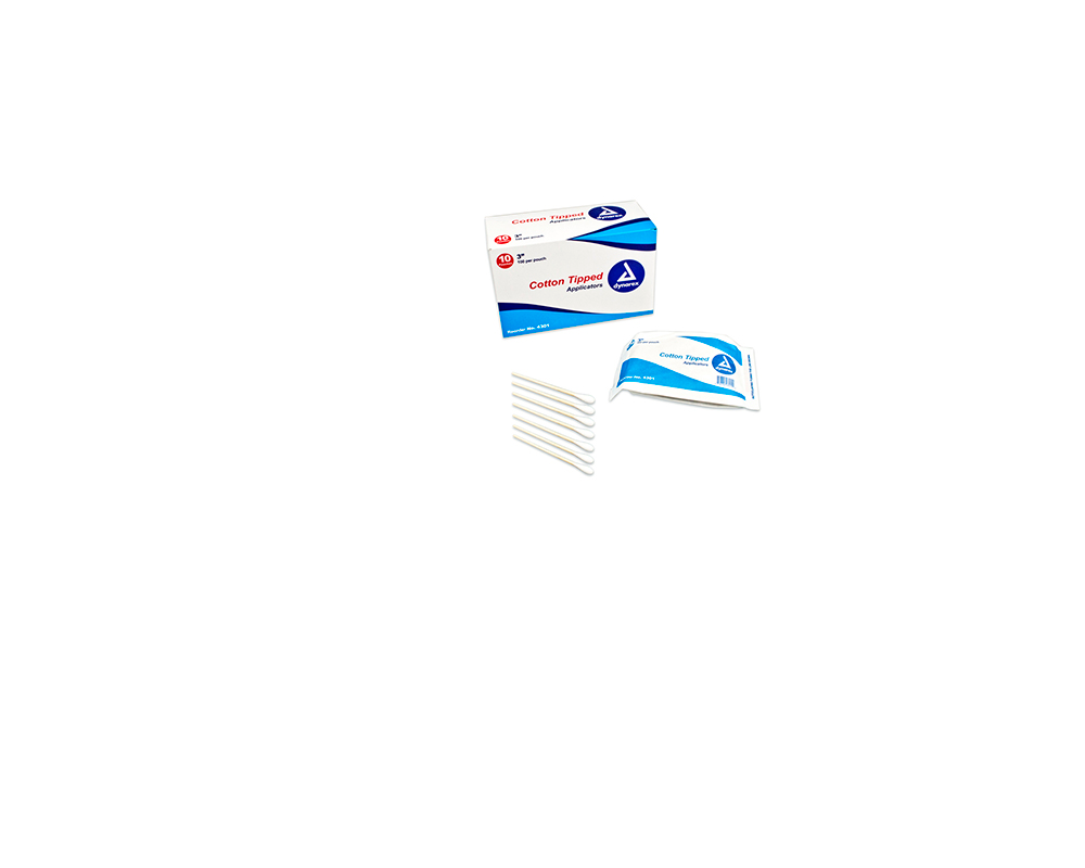 Case of Cotton Tipped Applicators 100/Pack, 10Pk/case