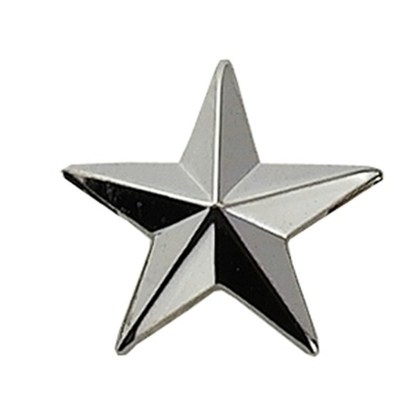 Hero's Pride Pair of Stars, 1 Post & Clutch Back, 1/2" High