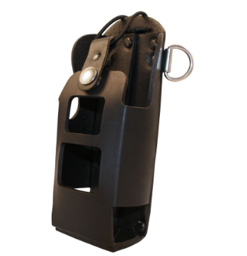 Boston Leather Radio Holder With D-Rings