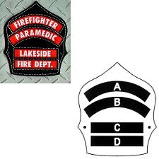 Fire Helmet Shield Style ST4