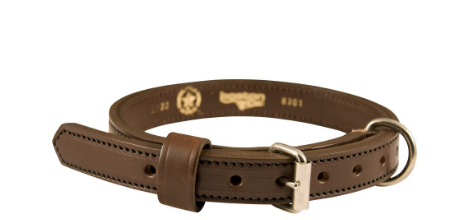 Boston Leather 1" K-9 Premium Leather Collar