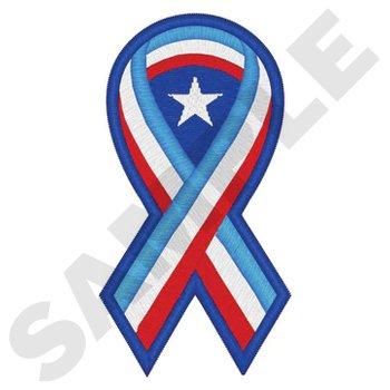Patriotic Ribbon Embroidery