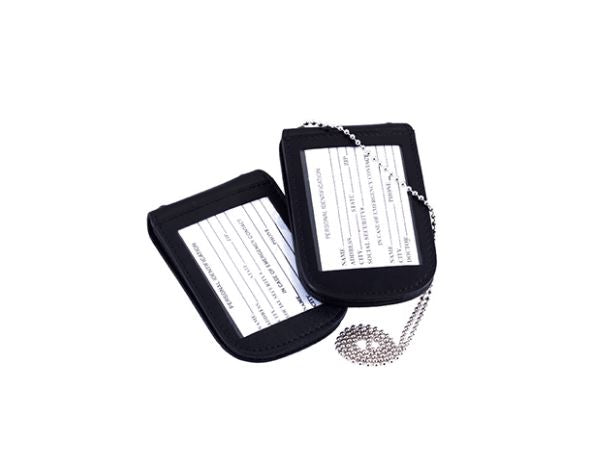 Cobra Tufskin Double ID Window W/ Neck Chain