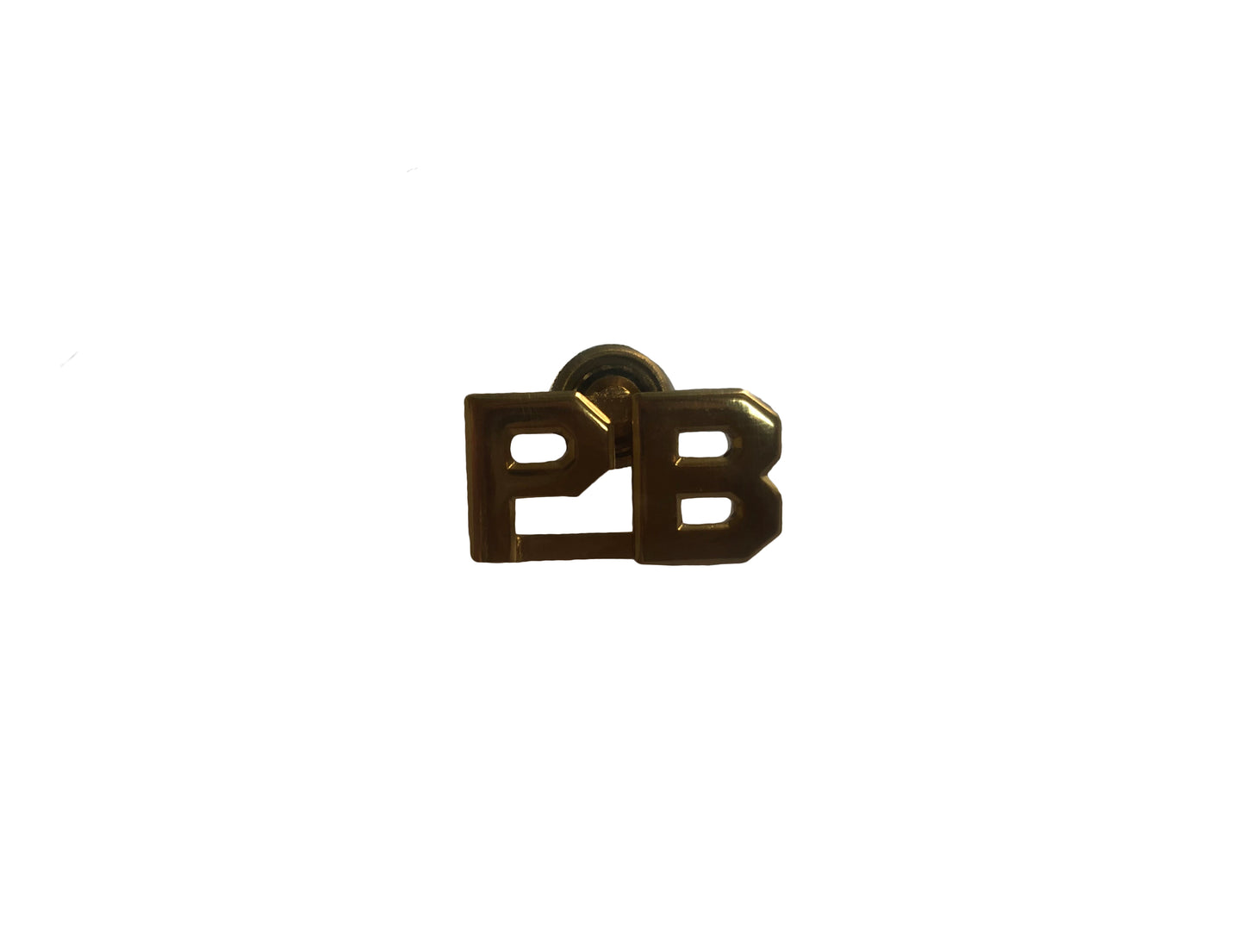 Pair of Two PB Gold Collar Brass