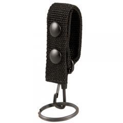 Boston Leather Ballistic Weave Belt Keeper with a Key Snap