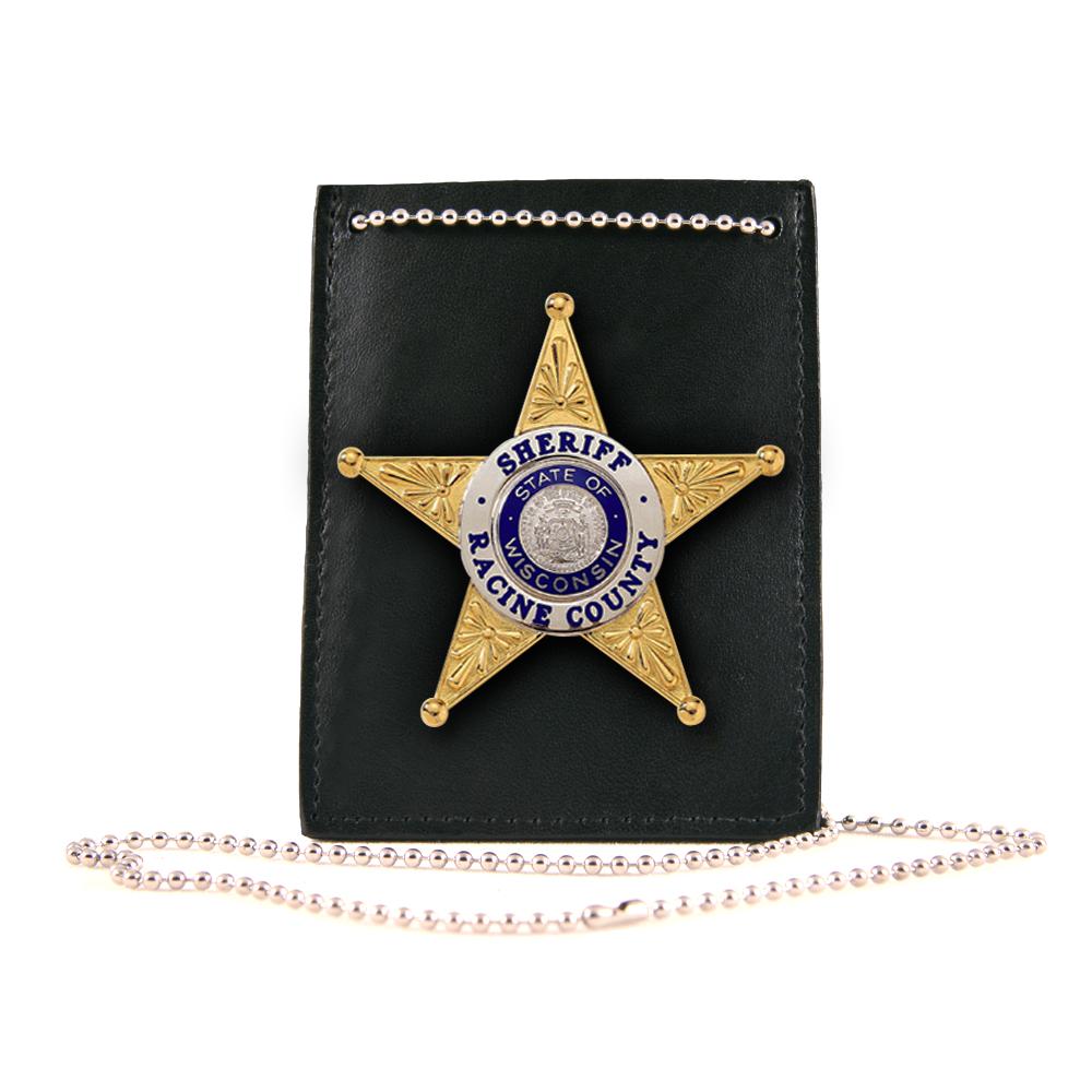 Boston Leather ID Holder w/ Generic Pin-in Ability