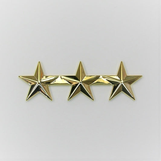 ELC Smooth 1" Triple Star Collar Brass
