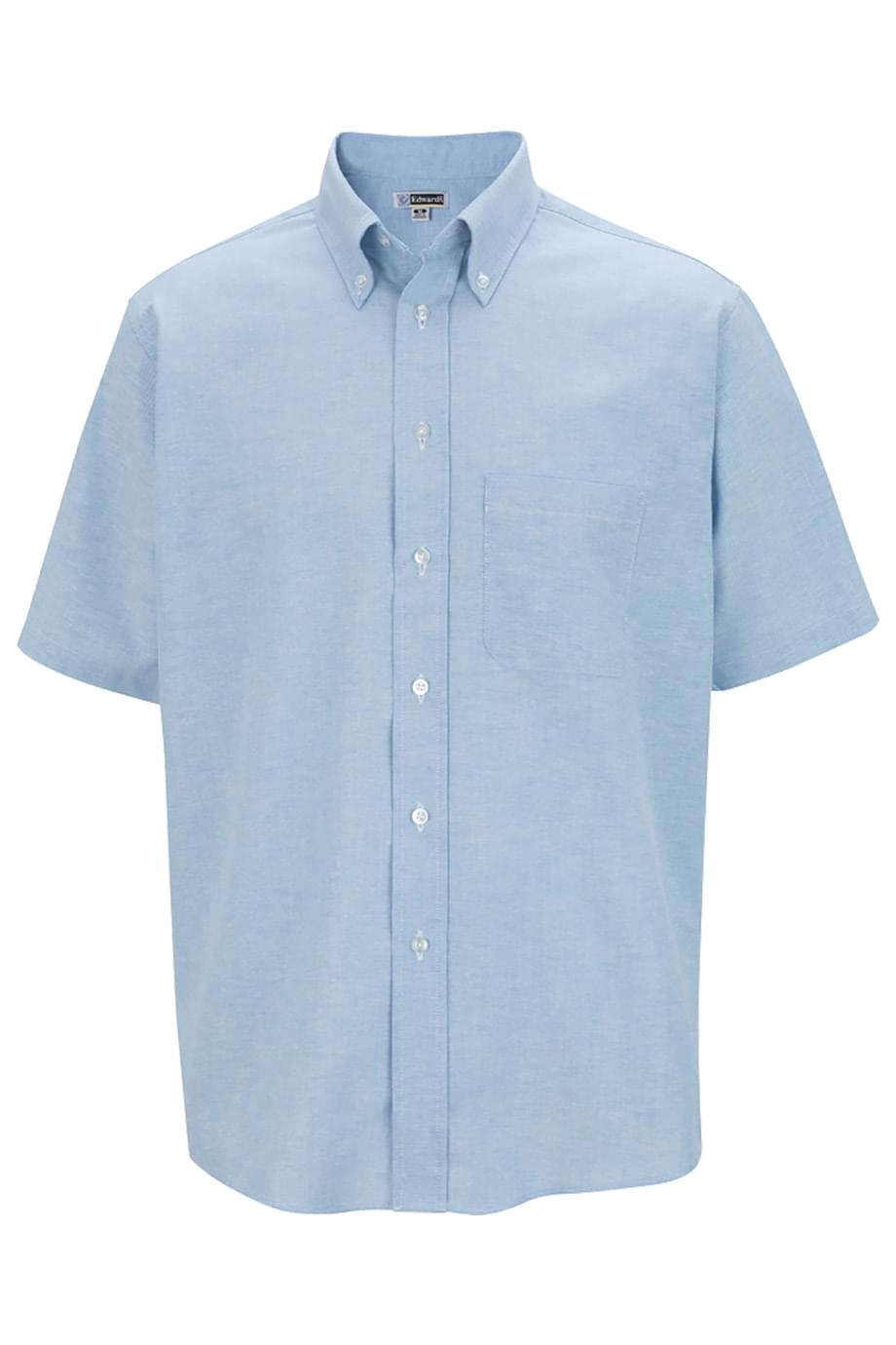 Edwards Garment Easy Care Oxford Short Sleeve Mens Shirt