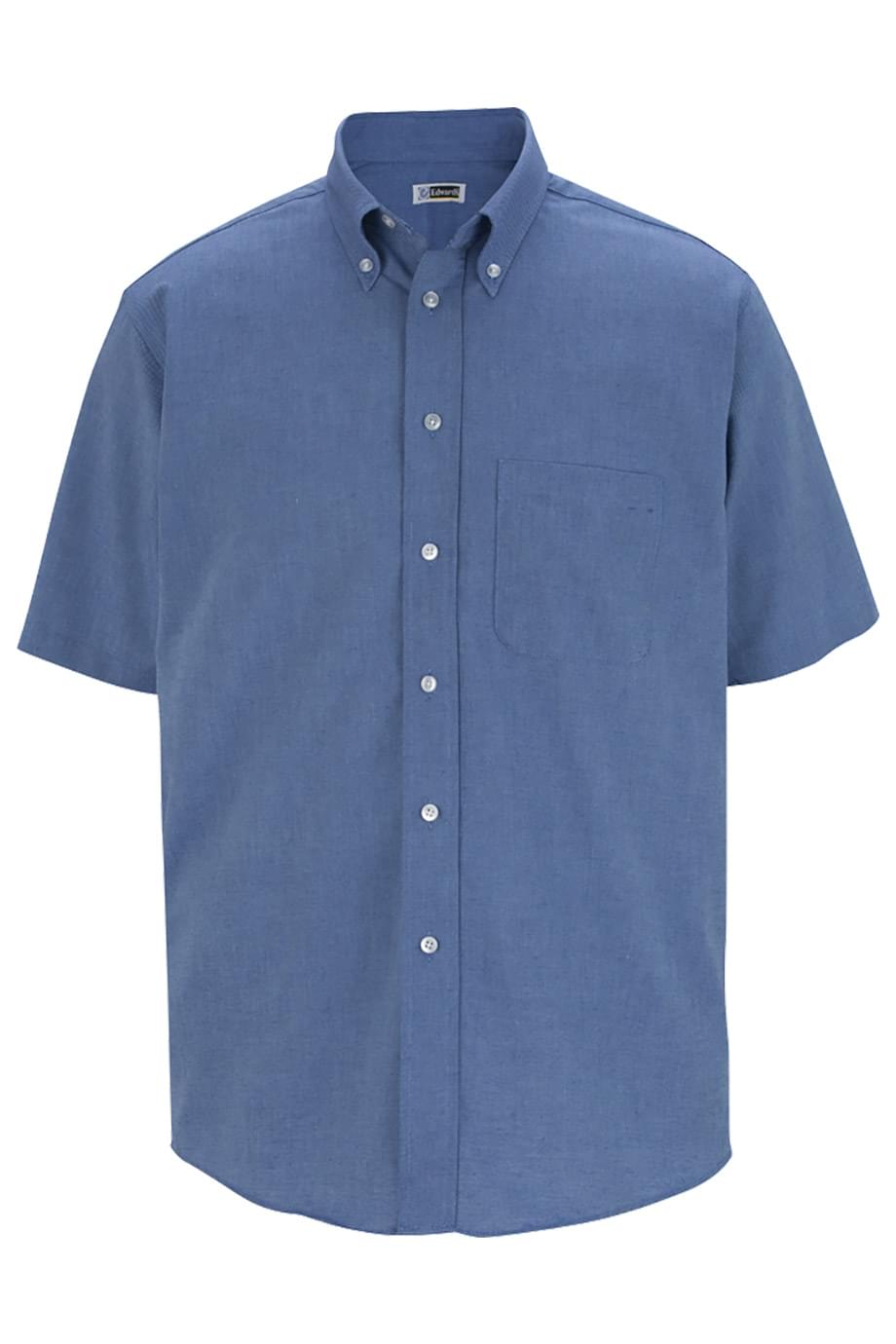 Edwards Garment Easy Care Oxford Short Sleeve Mens Shirt
