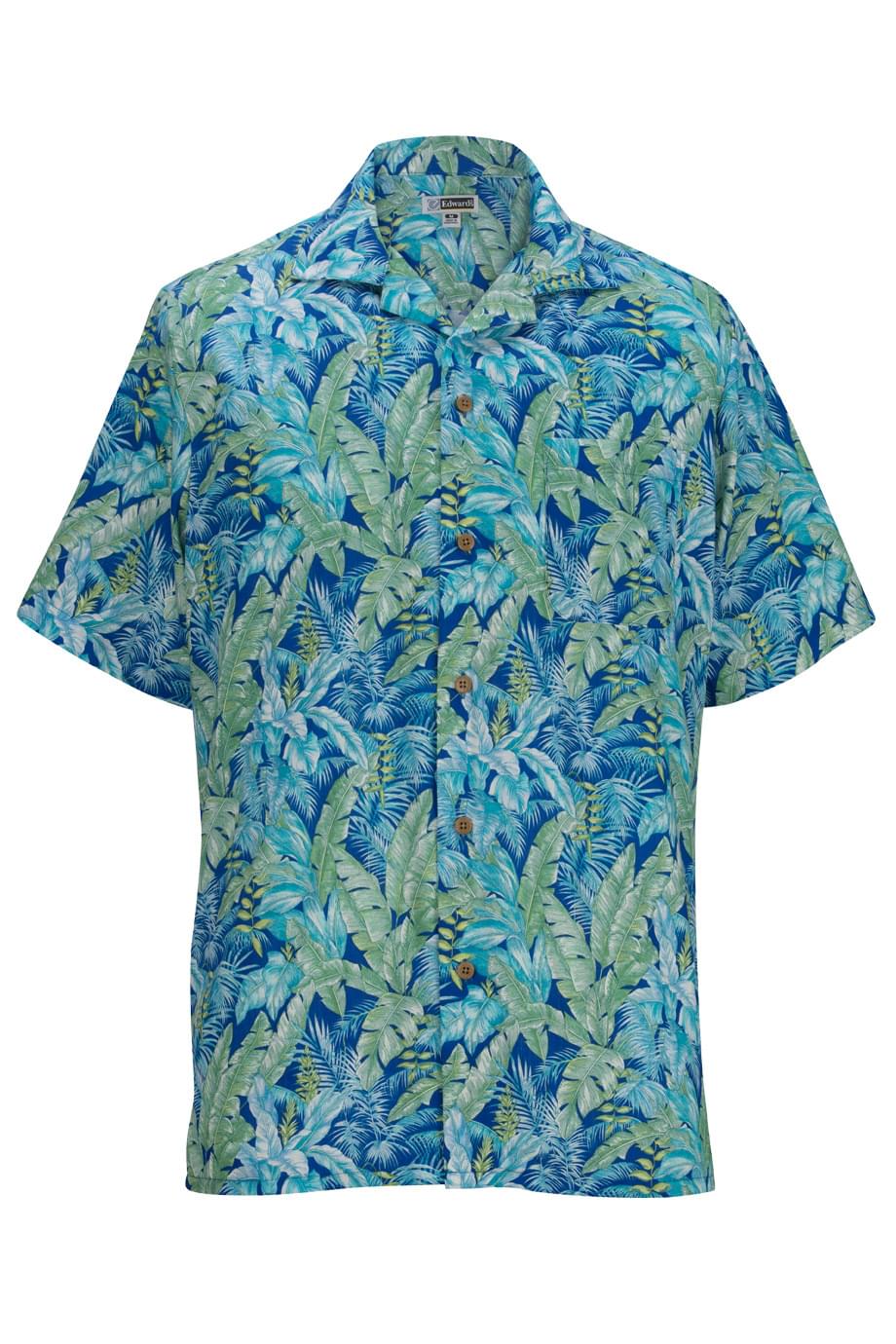 Edwards Garment Tropical Leaf Camp Shirt