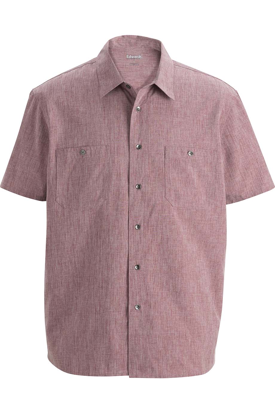 Edwards Garment Melange Mens Camp Shirt