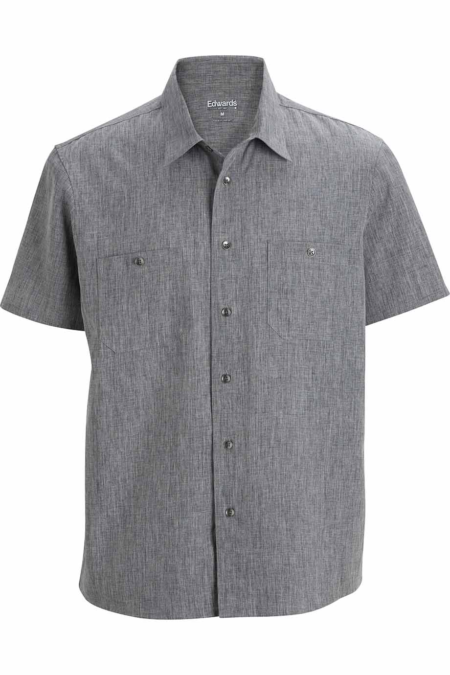 Edwards Garment Melange Mens Camp Shirt