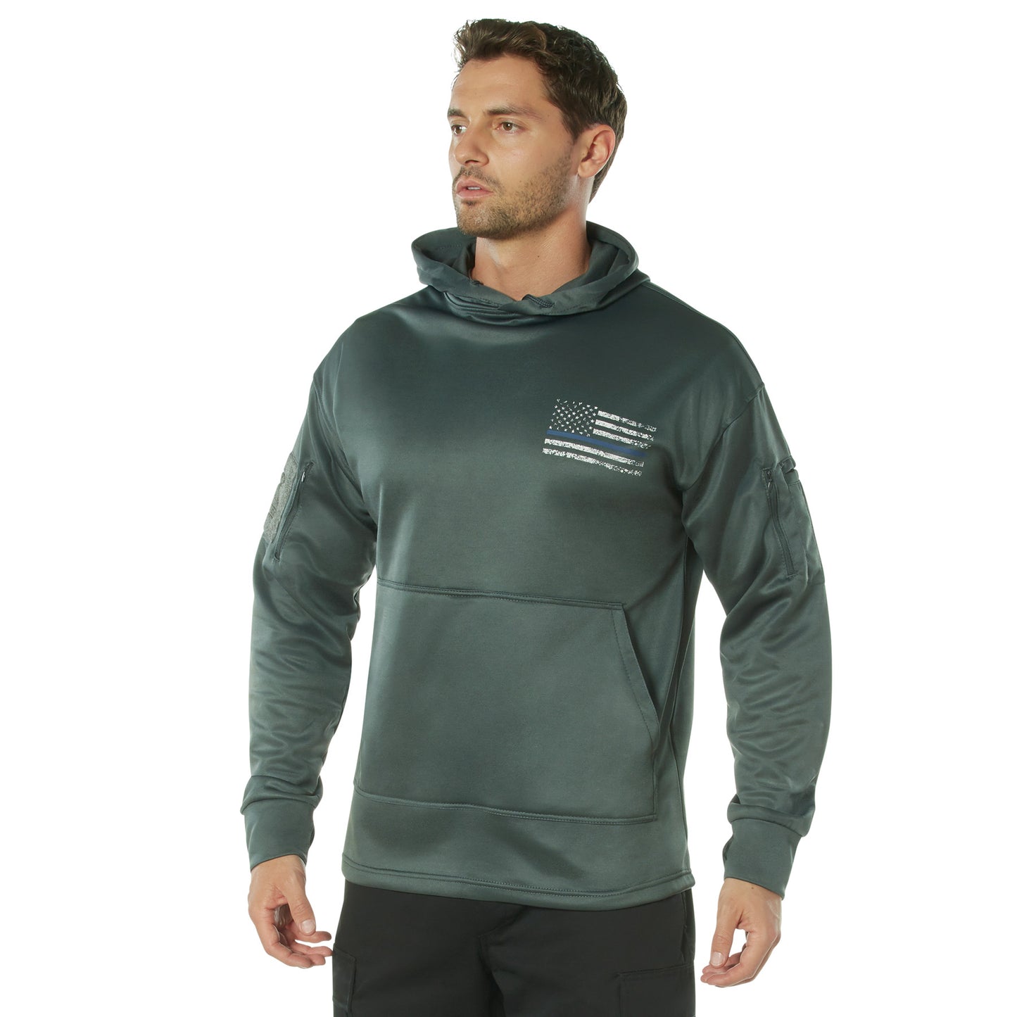 Rothco Concealed Carry Thin Blue Line Hoodie