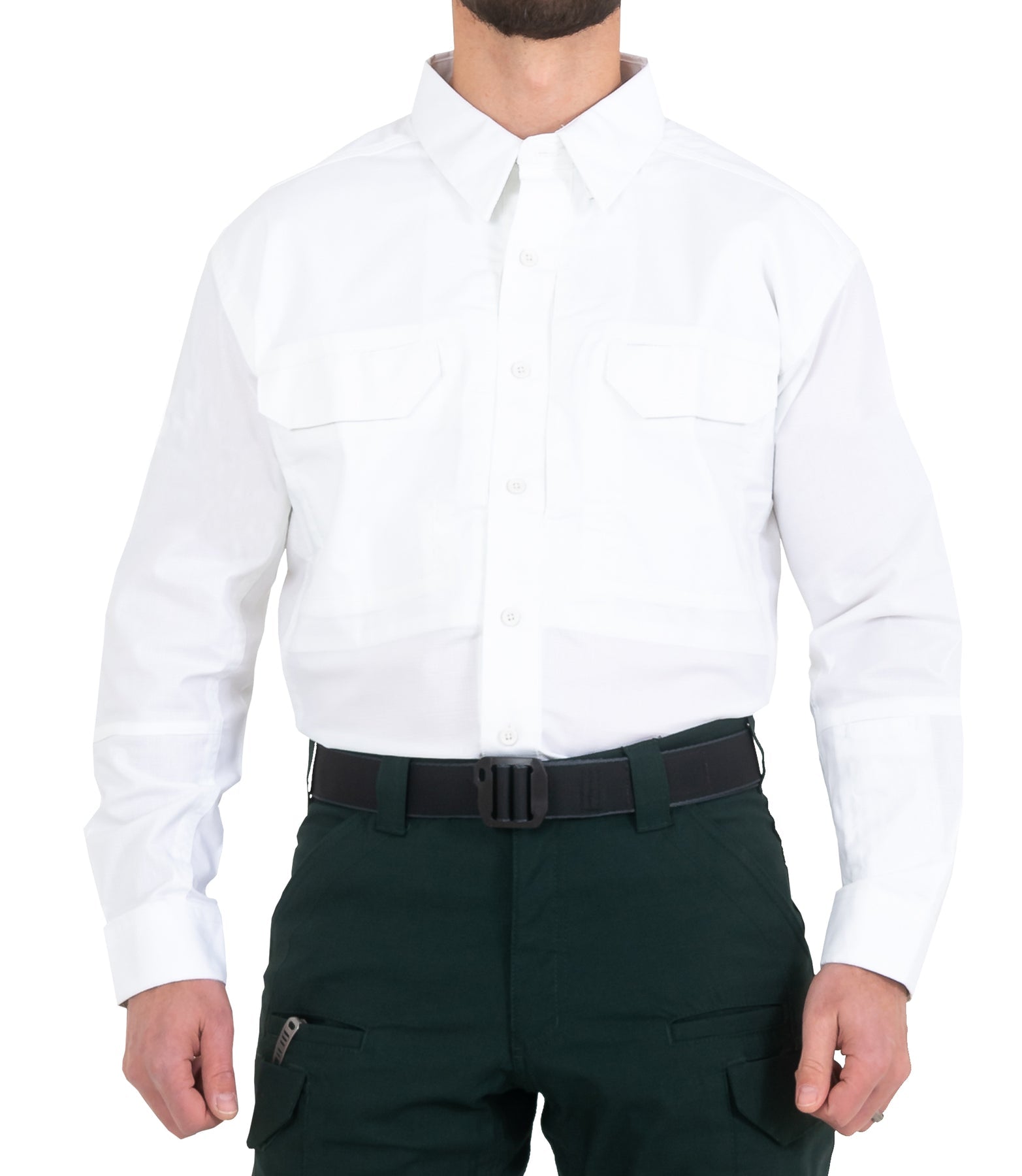 First Tactical Men's V2 Tactical Long Sleeve Shirt - White