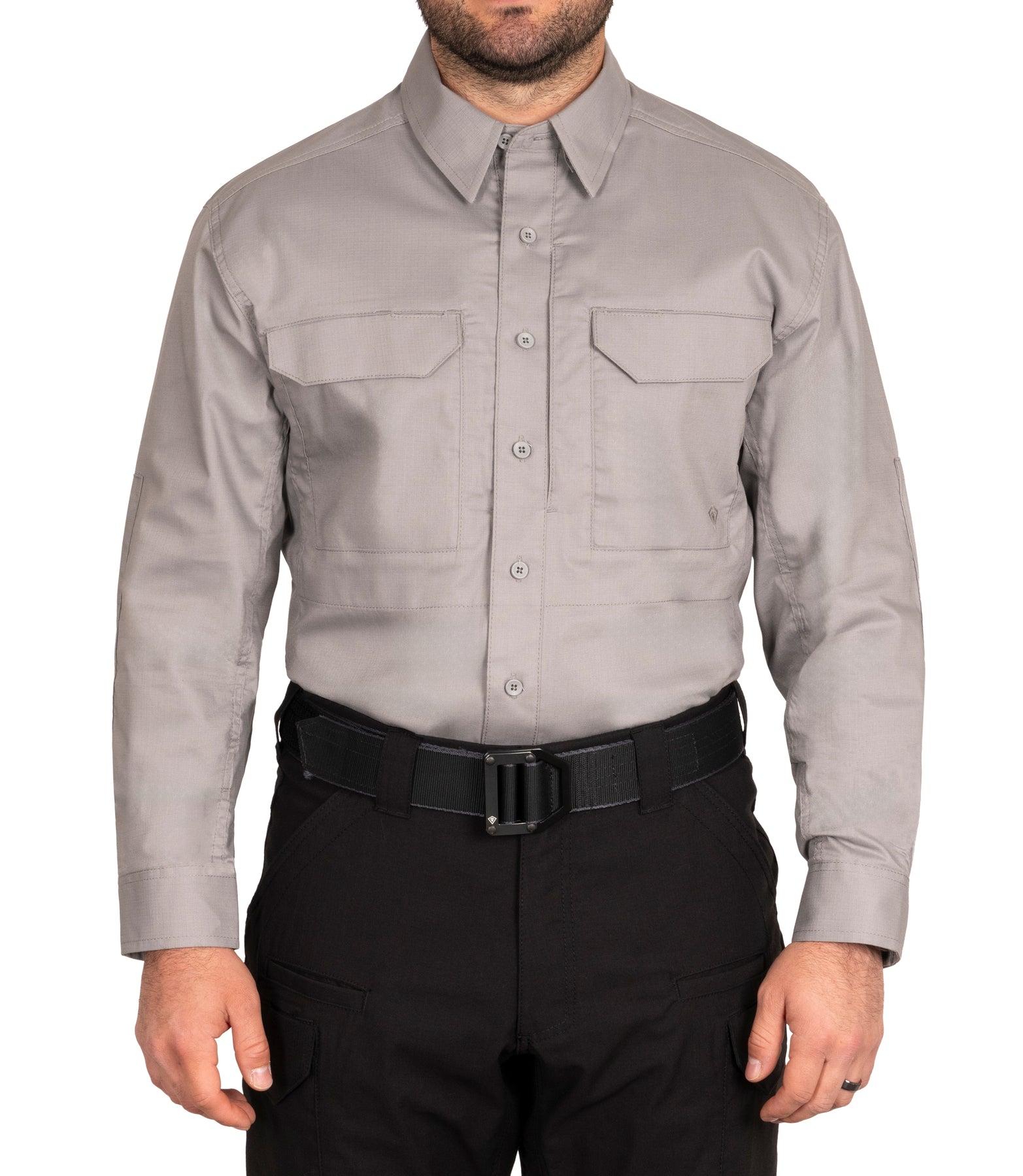 First Tactical Men's V2 Tactical Long Sleeve Shirt - Nickel Grey