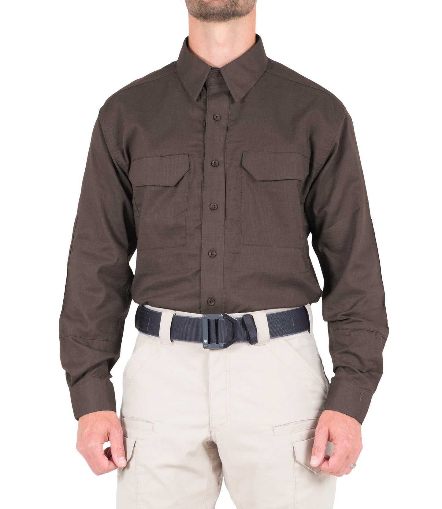 First Tactical Men's V2 Tactical Long Sleeve Shirt - Kodiak Brown