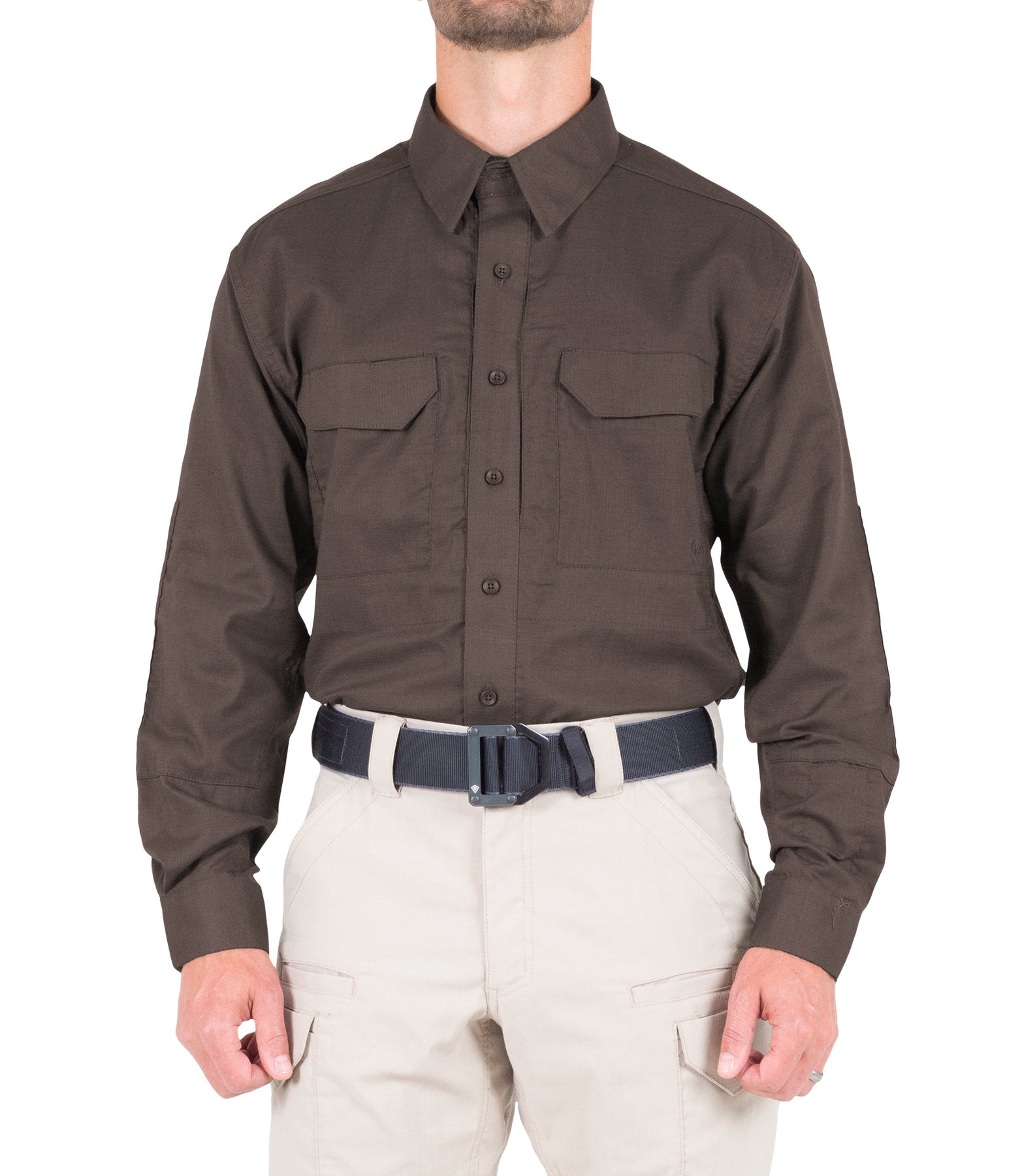 First Tactical Men's V2 Tactical Long Sleeve Shirt - Kodiak Brown