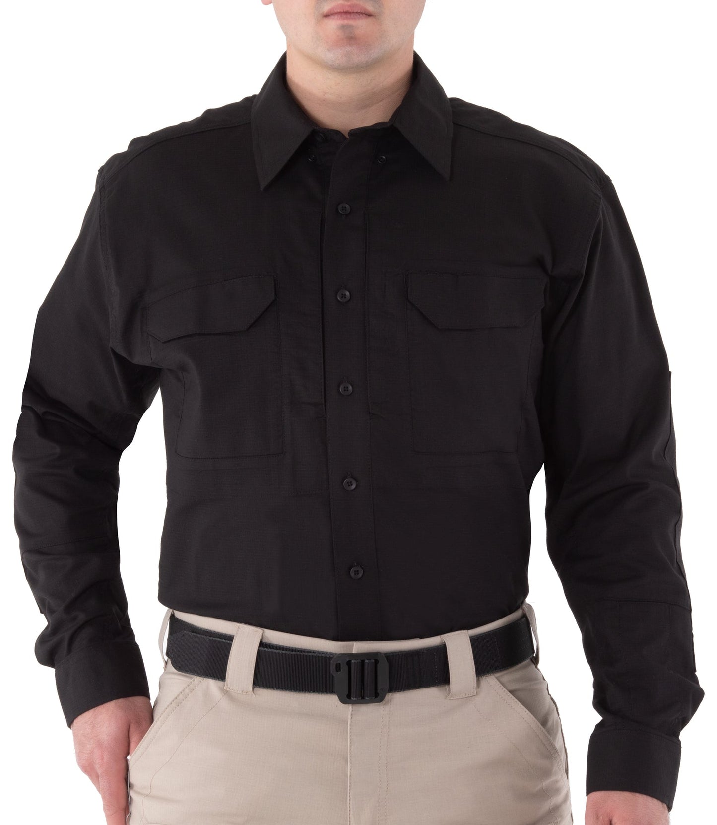 First Tactical Men's V2 Tactical Long Sleeve Shirt - Black