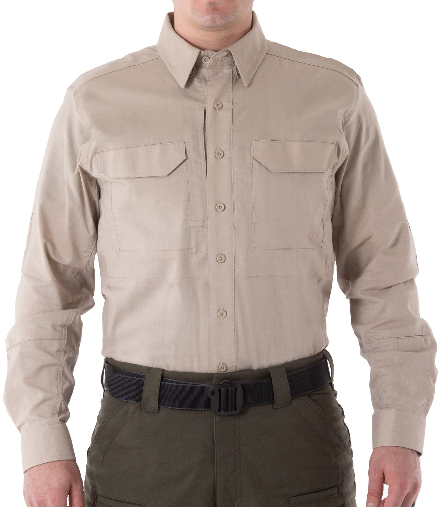 First Tactical Men's V2 Tactical Long Sleeve Shirt - Khaki