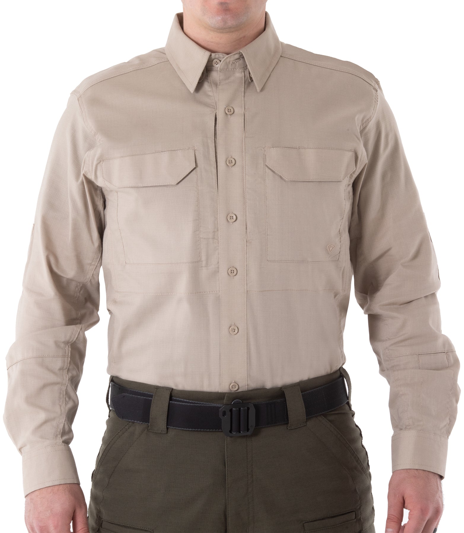 First Tactical Men's V2 Tactical Long Sleeve Shirt - Khaki