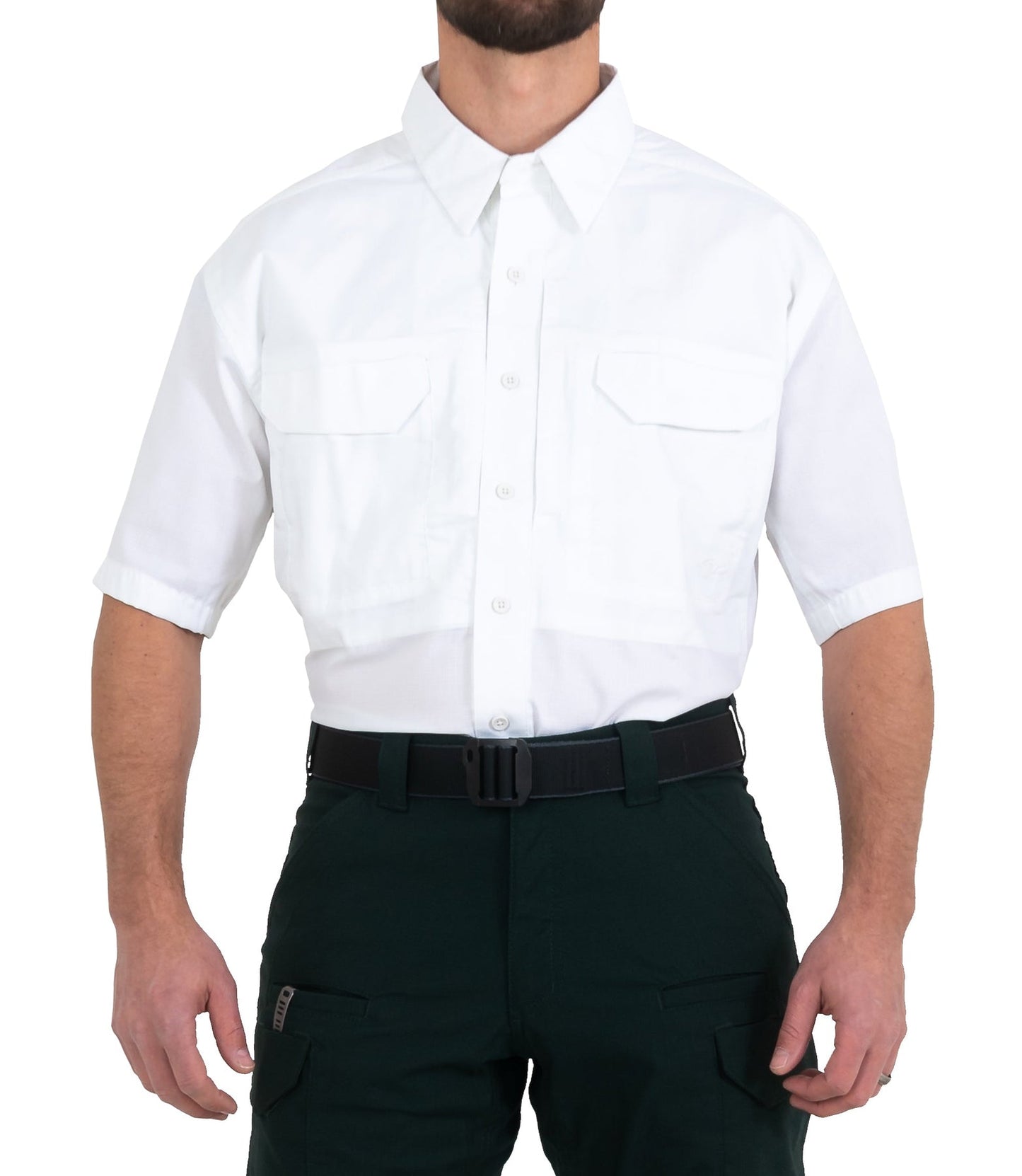 First Tactical Men's V2 Tactical Short Sleeve Shirt - White