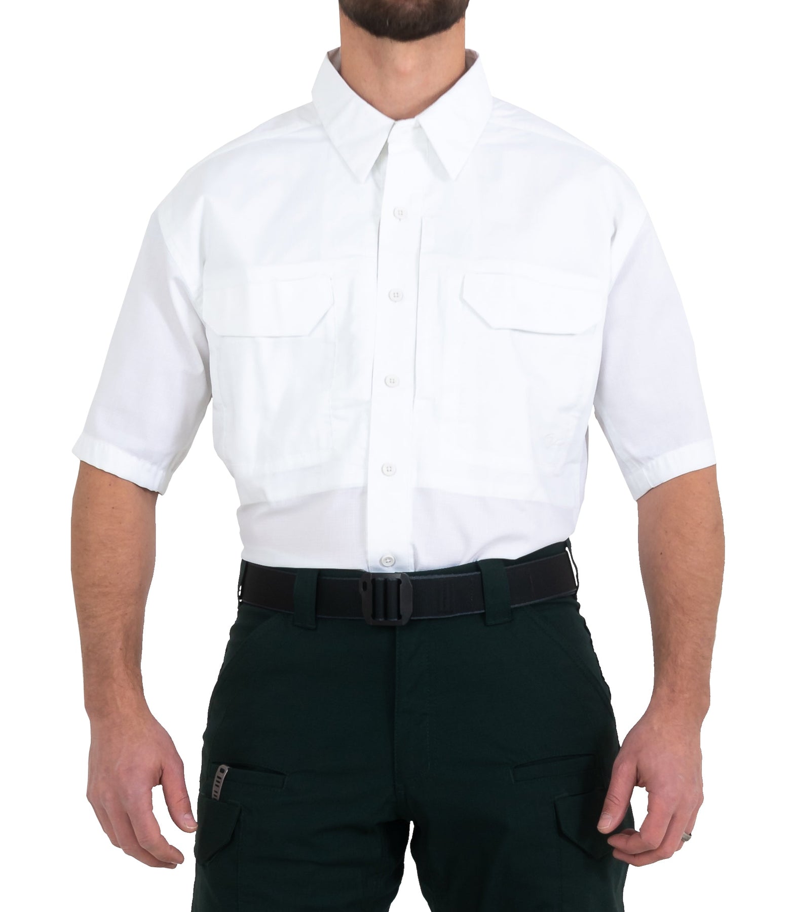 First Tactical Men's V2 Tactical Short Sleeve Shirt - White