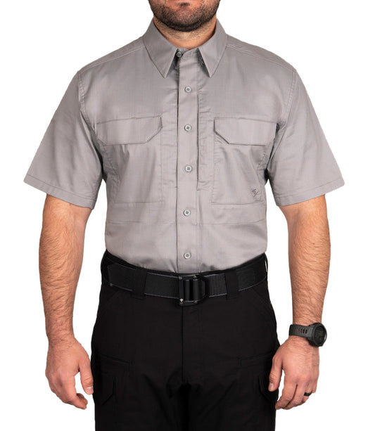 First Tactical Men's V2 Tactical Short Sleeve Shirt - Nickel Grey