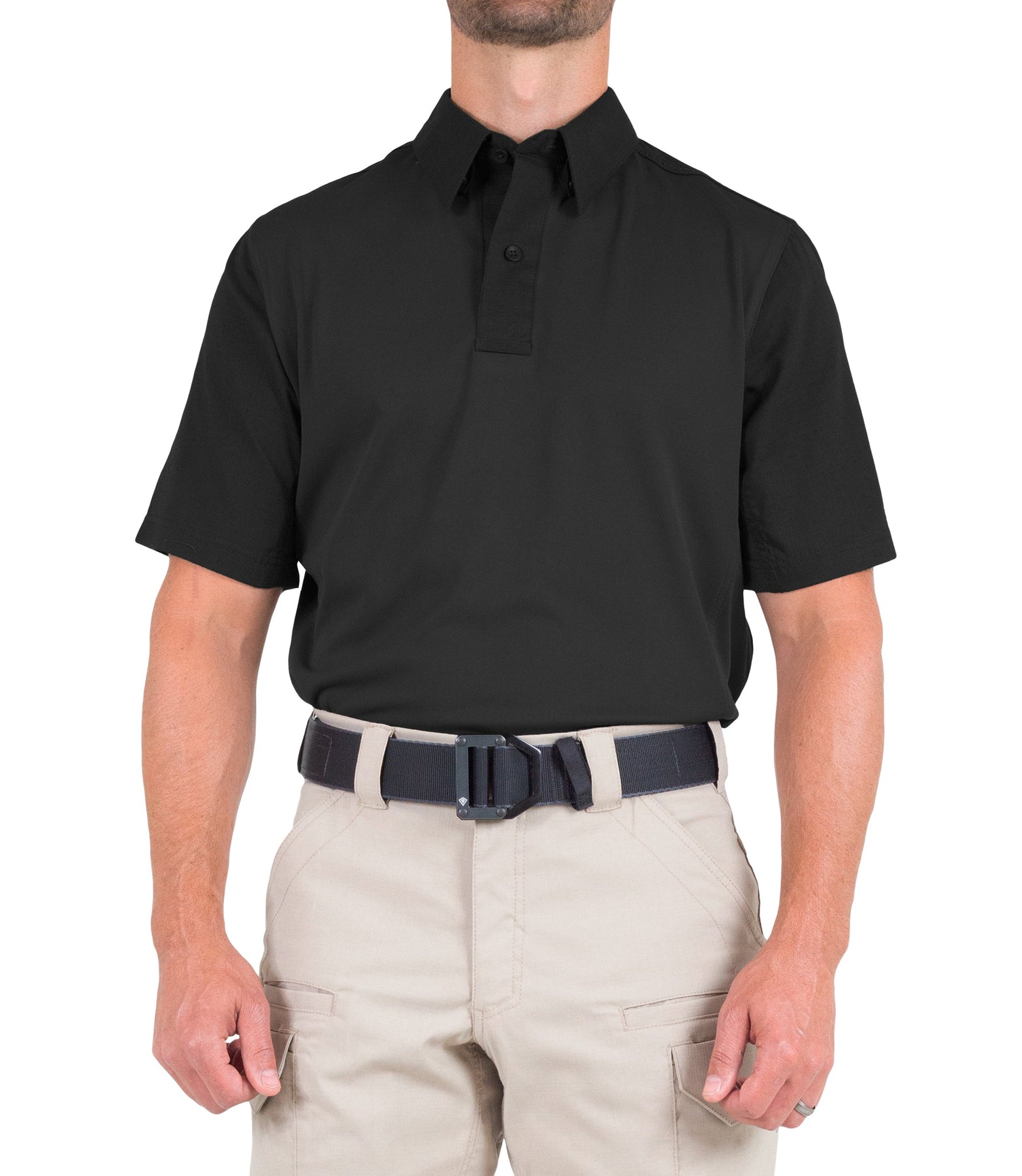 First Tactical Men's V2 Pro Performance Short Sleeve Shirt - Black