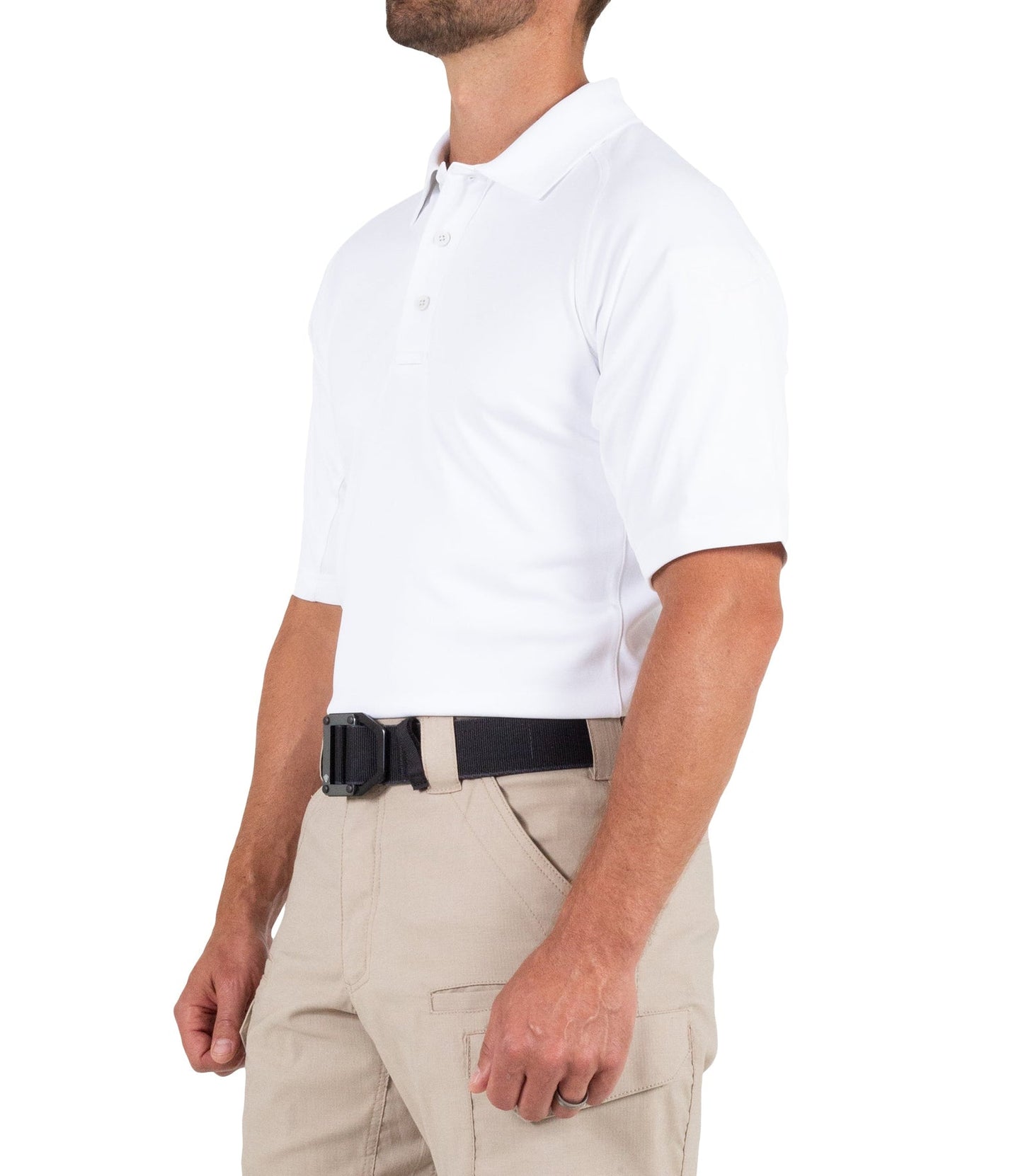 First Tactical Men's Performance Short Sleeve Polo - White