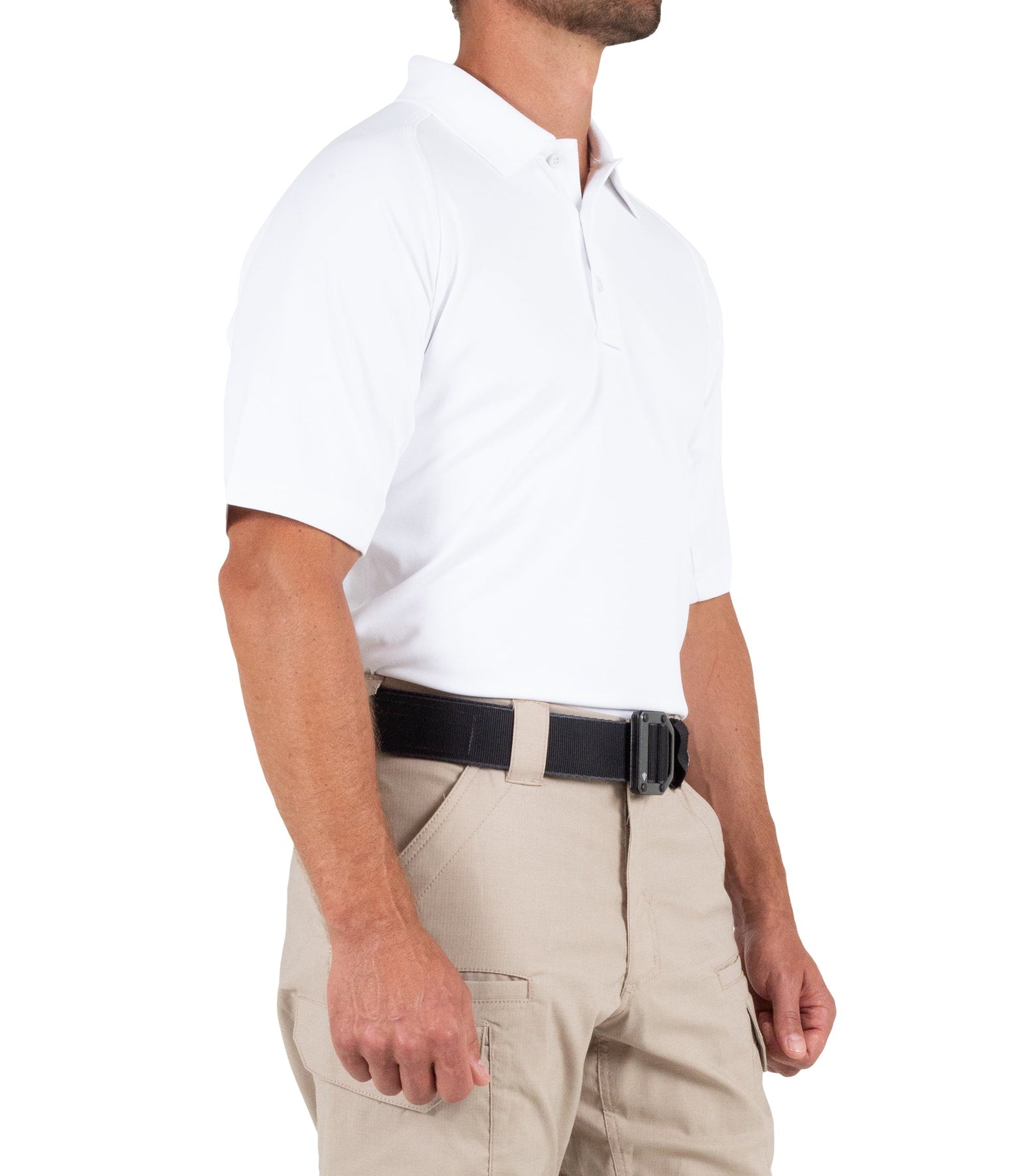 First Tactical Men's Performance Short Sleeve Polo - White