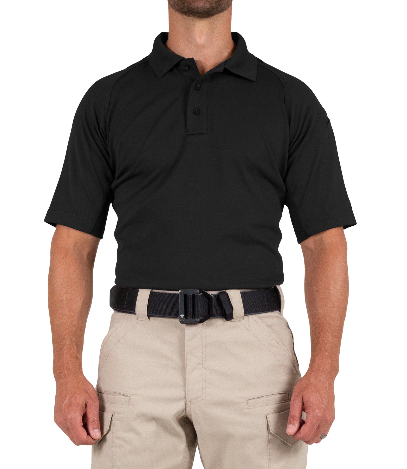 First Tactical Men's Performance Short Sleeve Polo - Black – EMERGENCY RESPONDER PRODUCTS, LLC