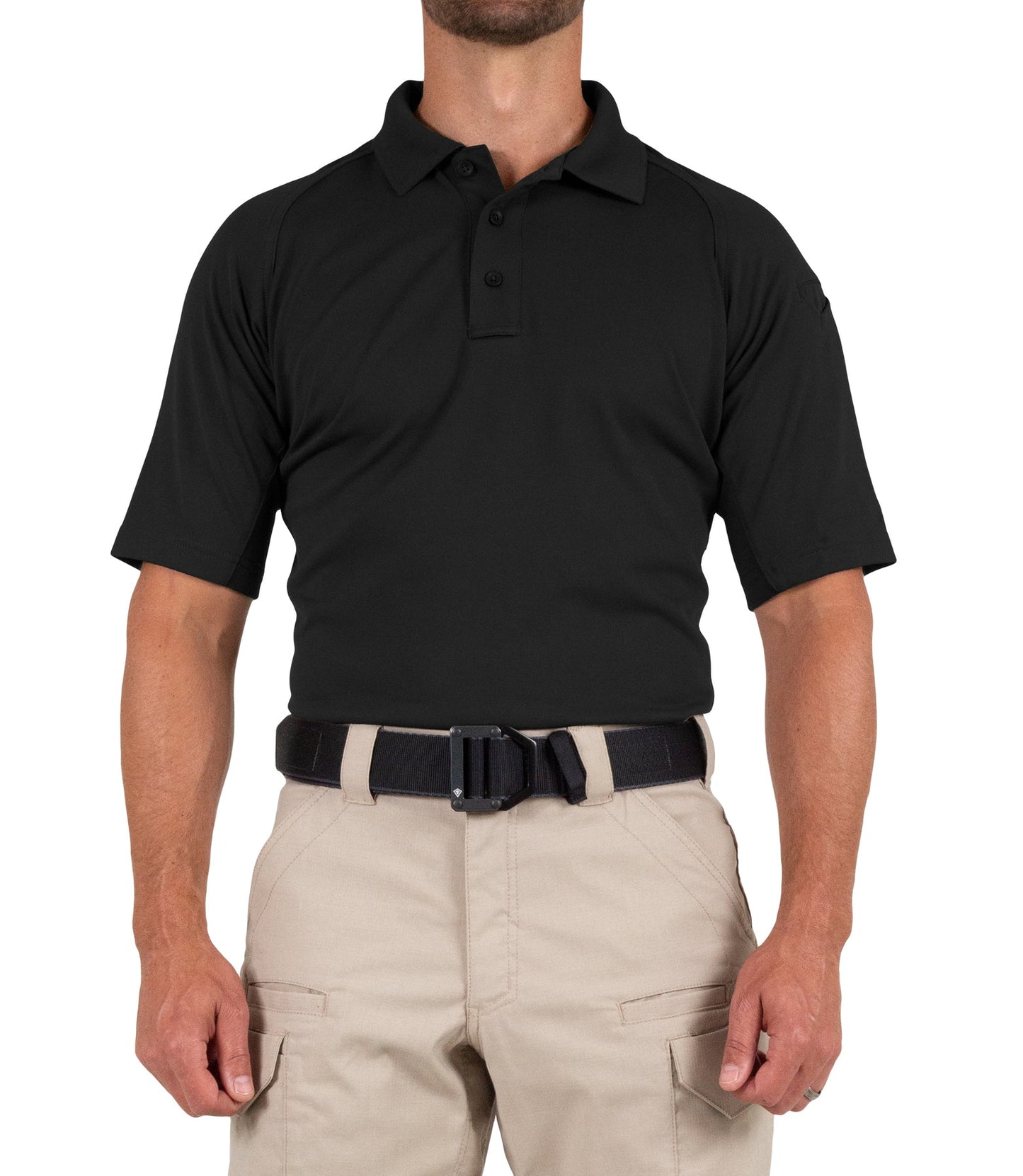 First Tactical Men's Performance Short Sleeve Polo - Black