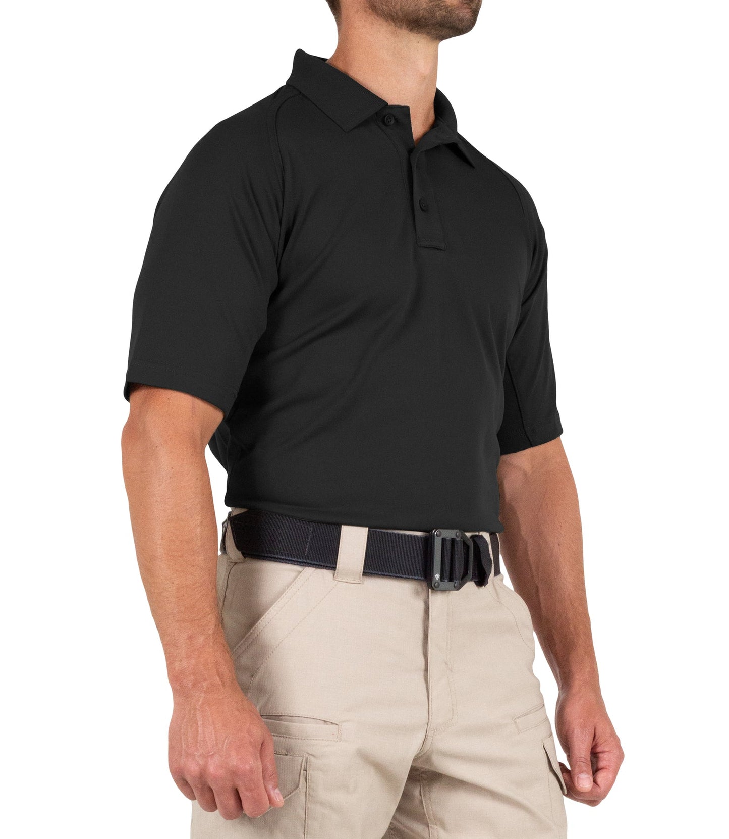 First Tactical Men's Performance Short Sleeve Polo - Black