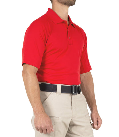 First Tactical Men's Performance Short Sleeve Polo - Red