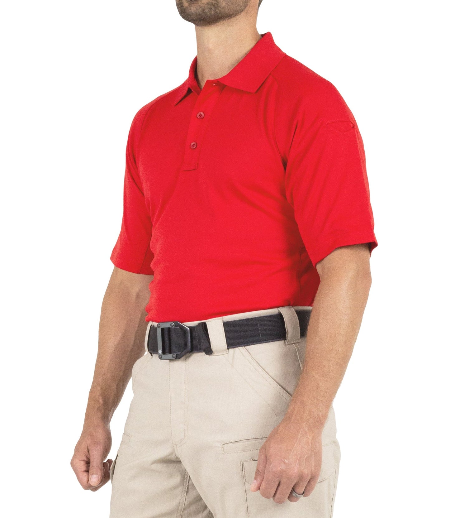 First Tactical Men's Performance Short Sleeve Polo - Red