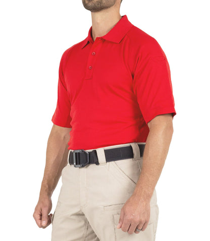 First Tactical Men's Performance Short Sleeve Polo - Red