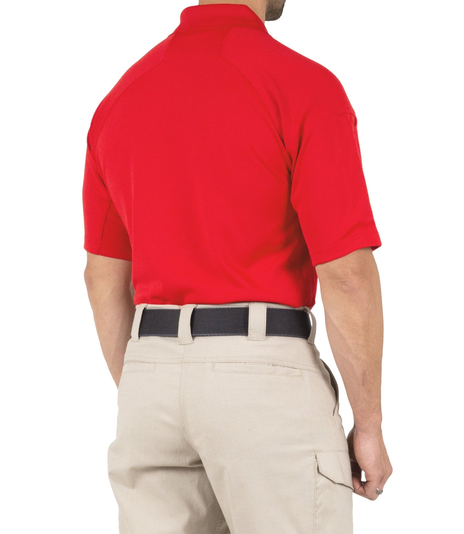 First Tactical Men's Performance Short Sleeve Polo - Red