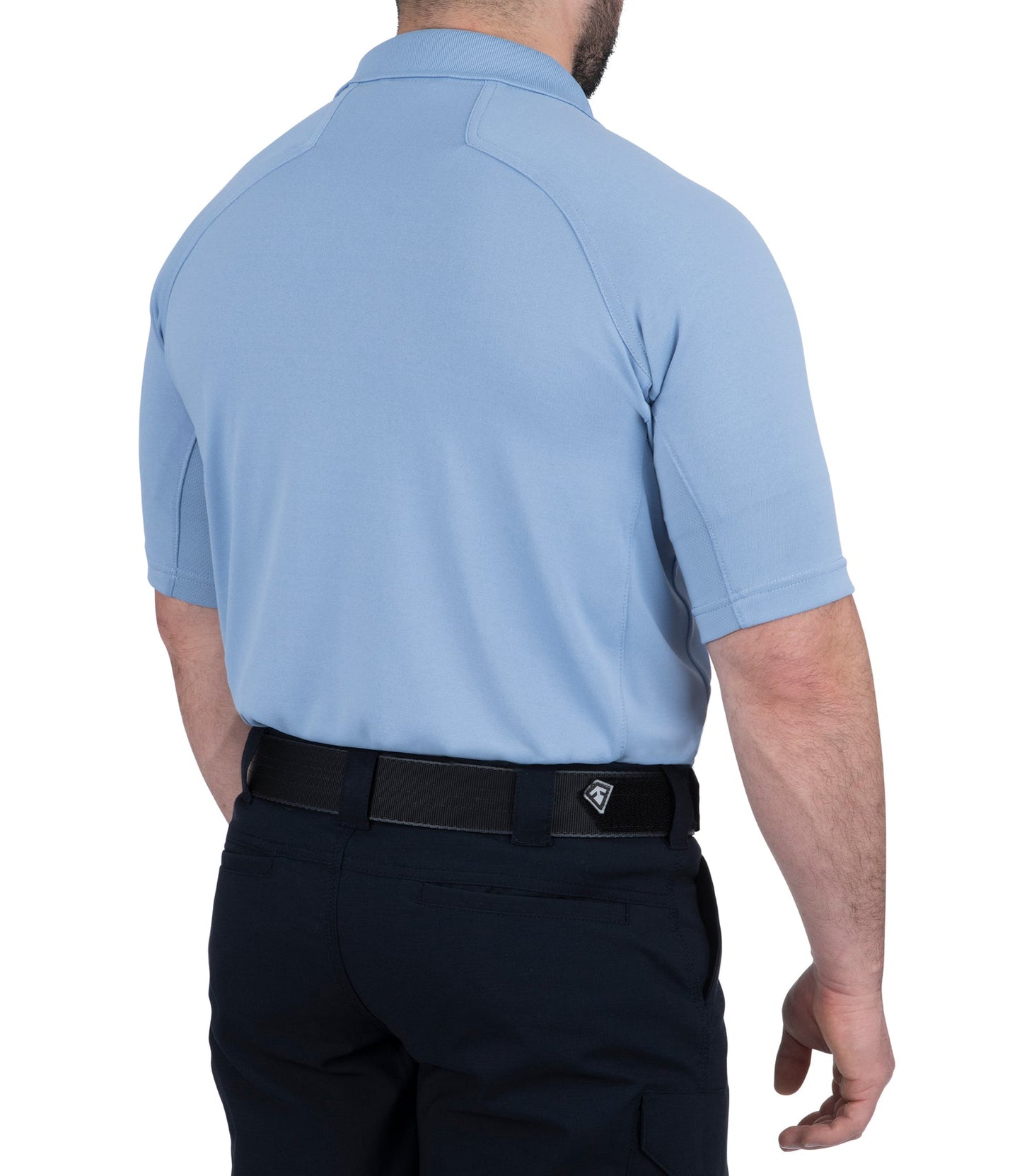 First Tactical Men's Performance Short Sleeve Polo - Medium Blue