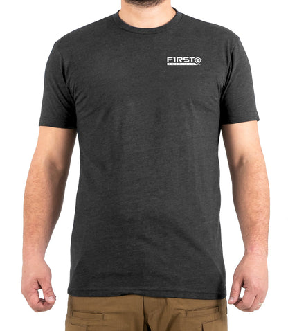 First Tactical Circle Eagle T-Shirt - Charcoal Heather