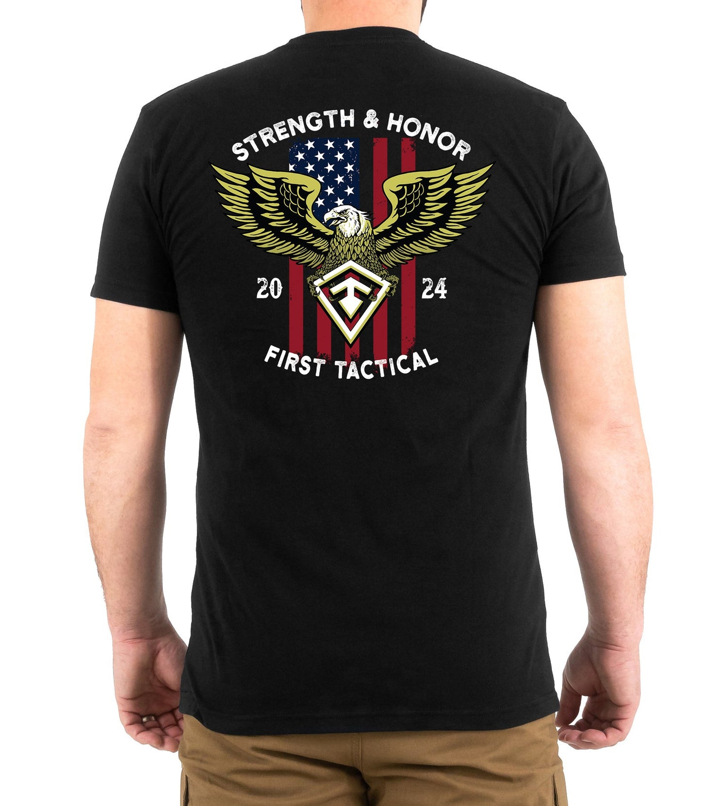 First Tactical Strength & Honor T-Shirt - Black
