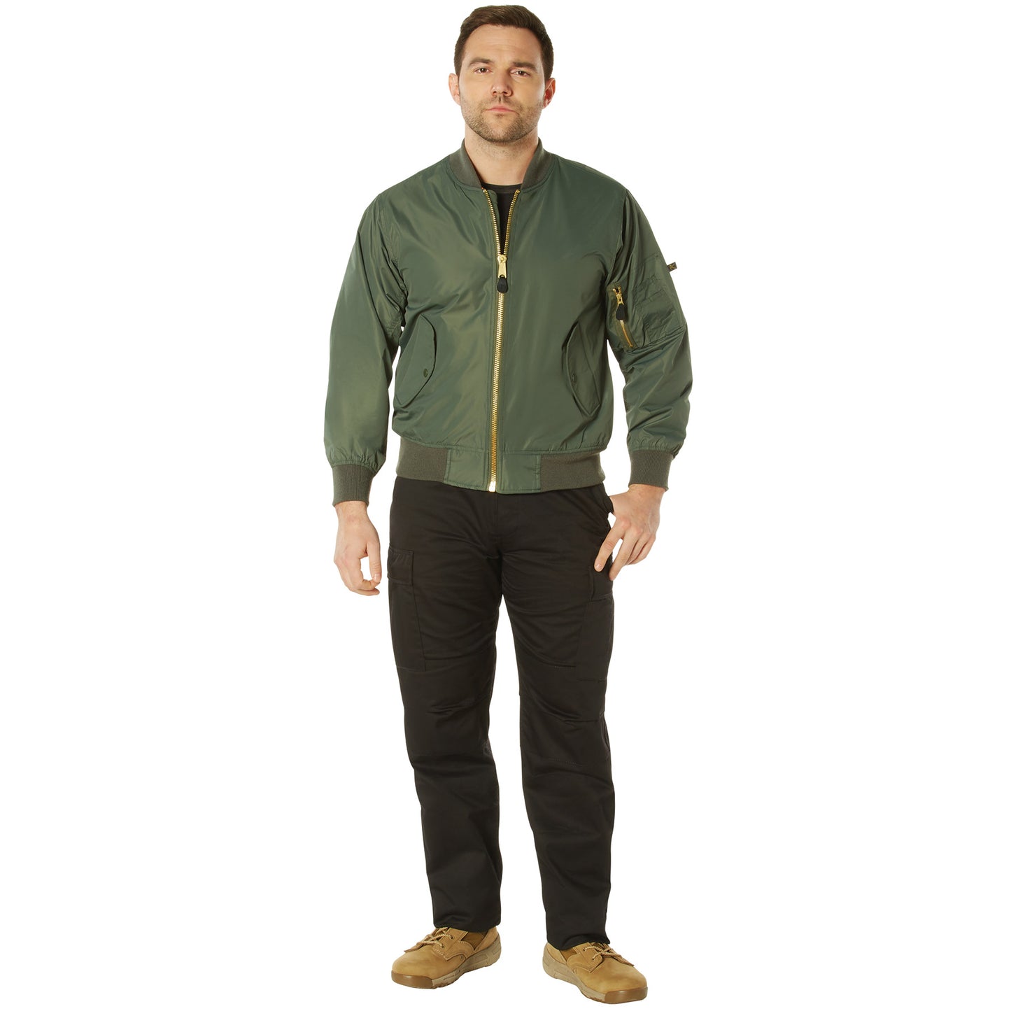 Rothco Lightweight Enhanced Nylon MA-1 Flight Jacket