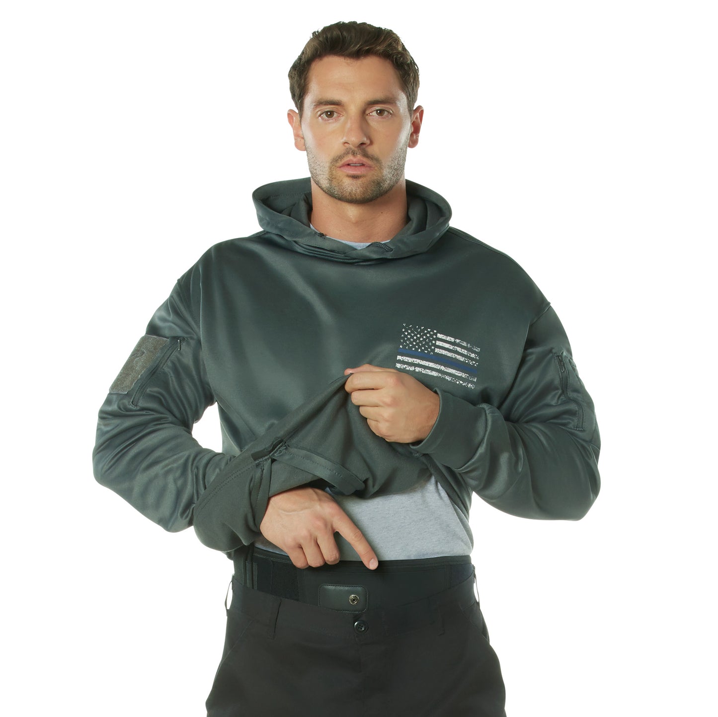 Rothco Concealed Carry Thin Blue Line Hoodie