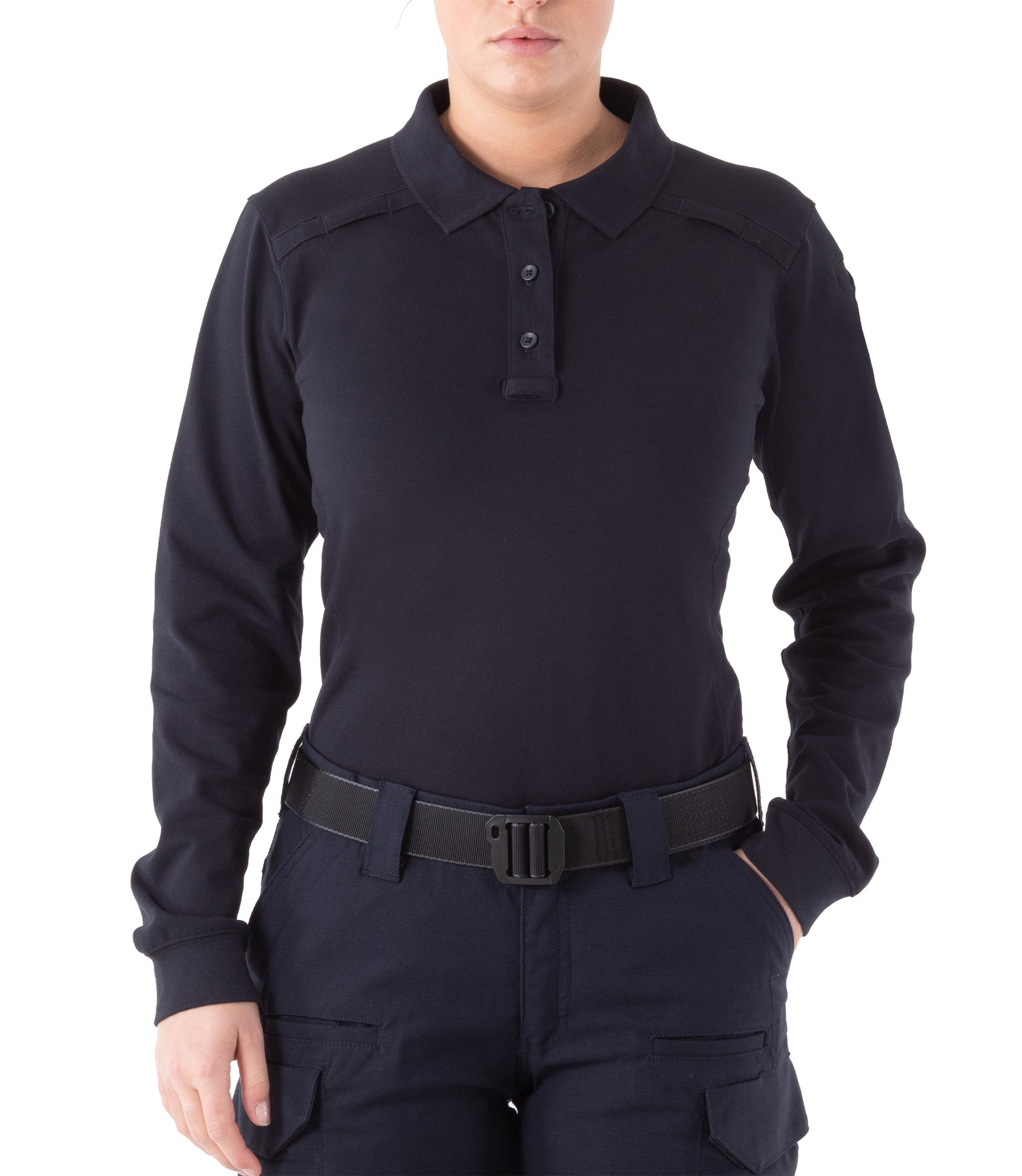 First Tactical Women's Cotton Long Sleeve Polo