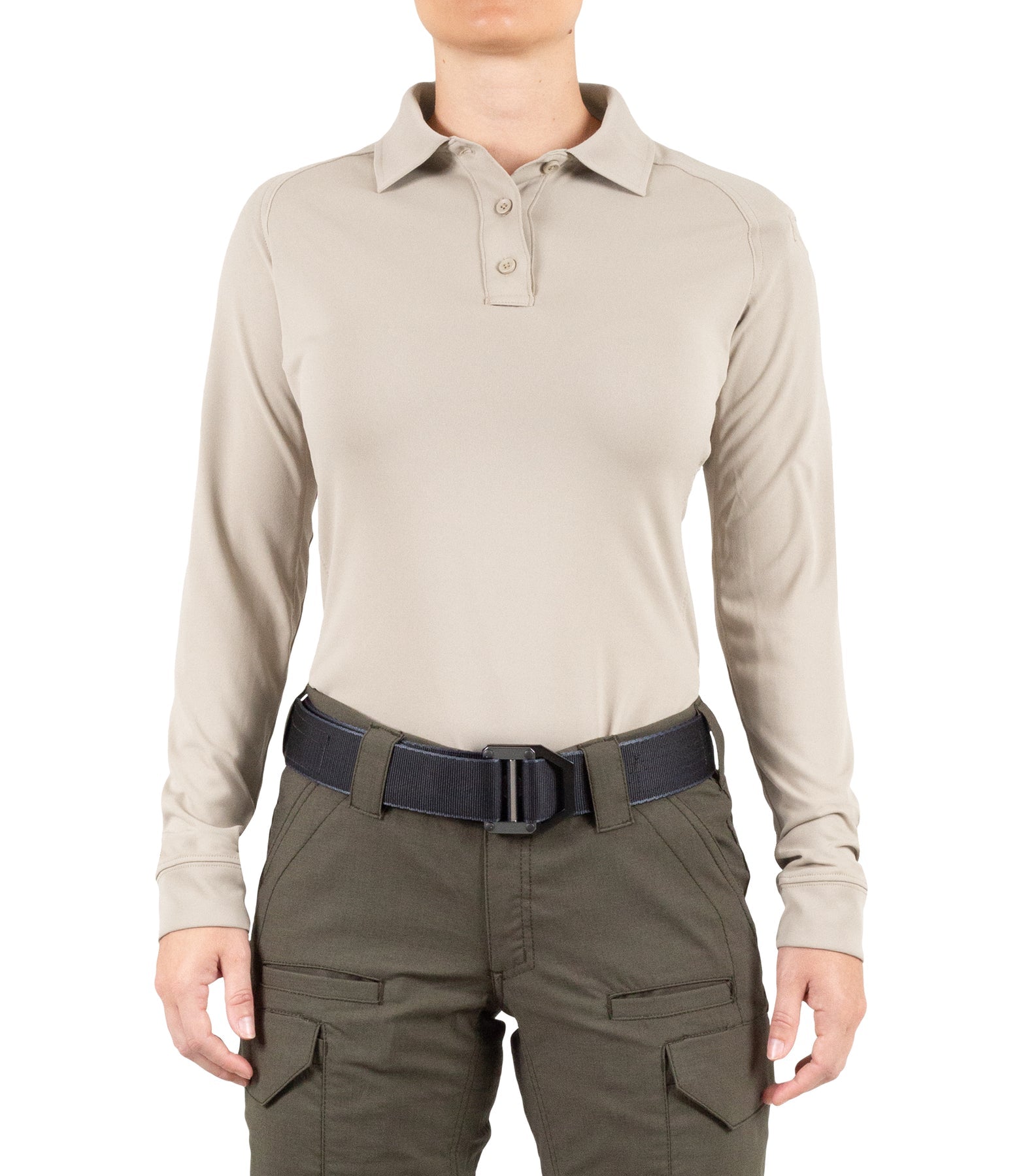 First Tactical Women's Performance Long Sleeve Polo
