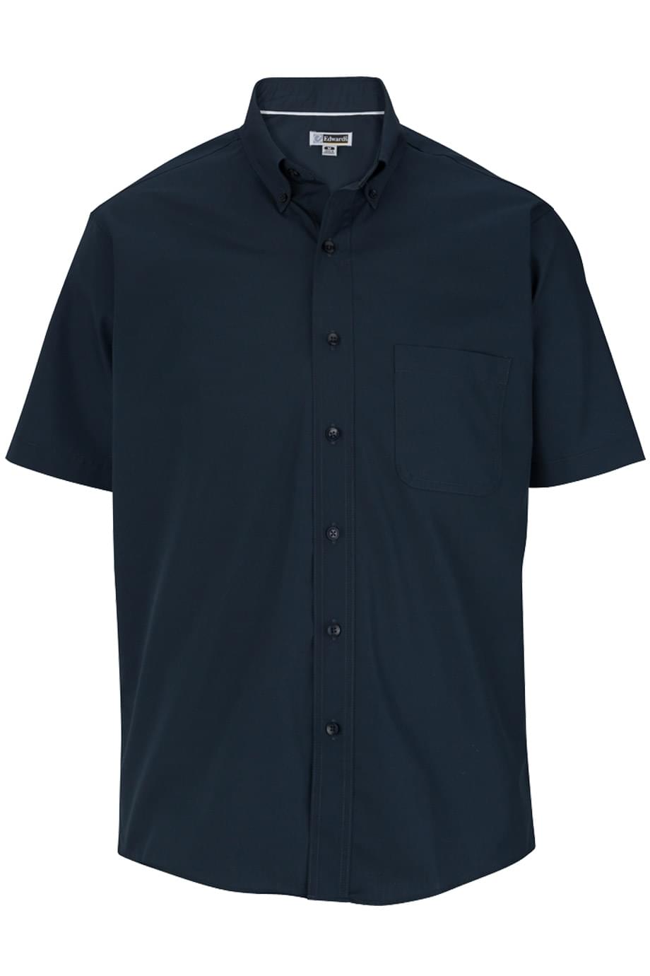 Edwards Garment Lightweight Poplin Short Sleeve Mens Shirt
