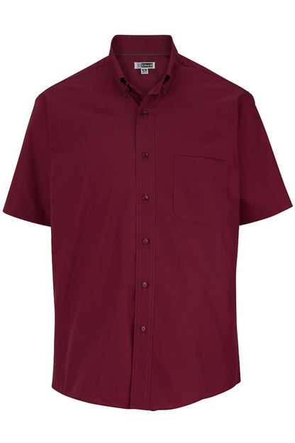 Edwards Garment Lightweight Poplin Short Sleeve Mens Shirt