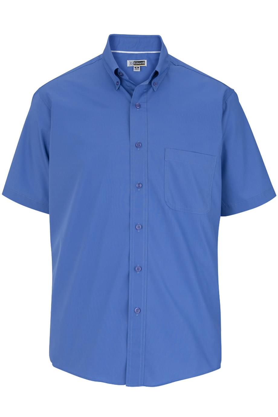 Edwards Garment Lightweight Poplin Short Sleeve Mens Shirt