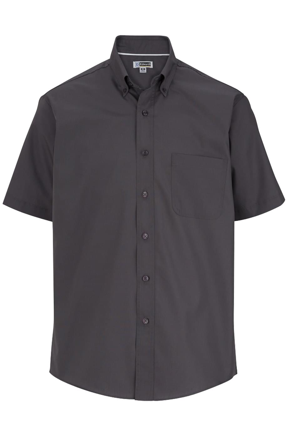 Edwards Garment Lightweight Poplin Short Sleeve Mens Shirt