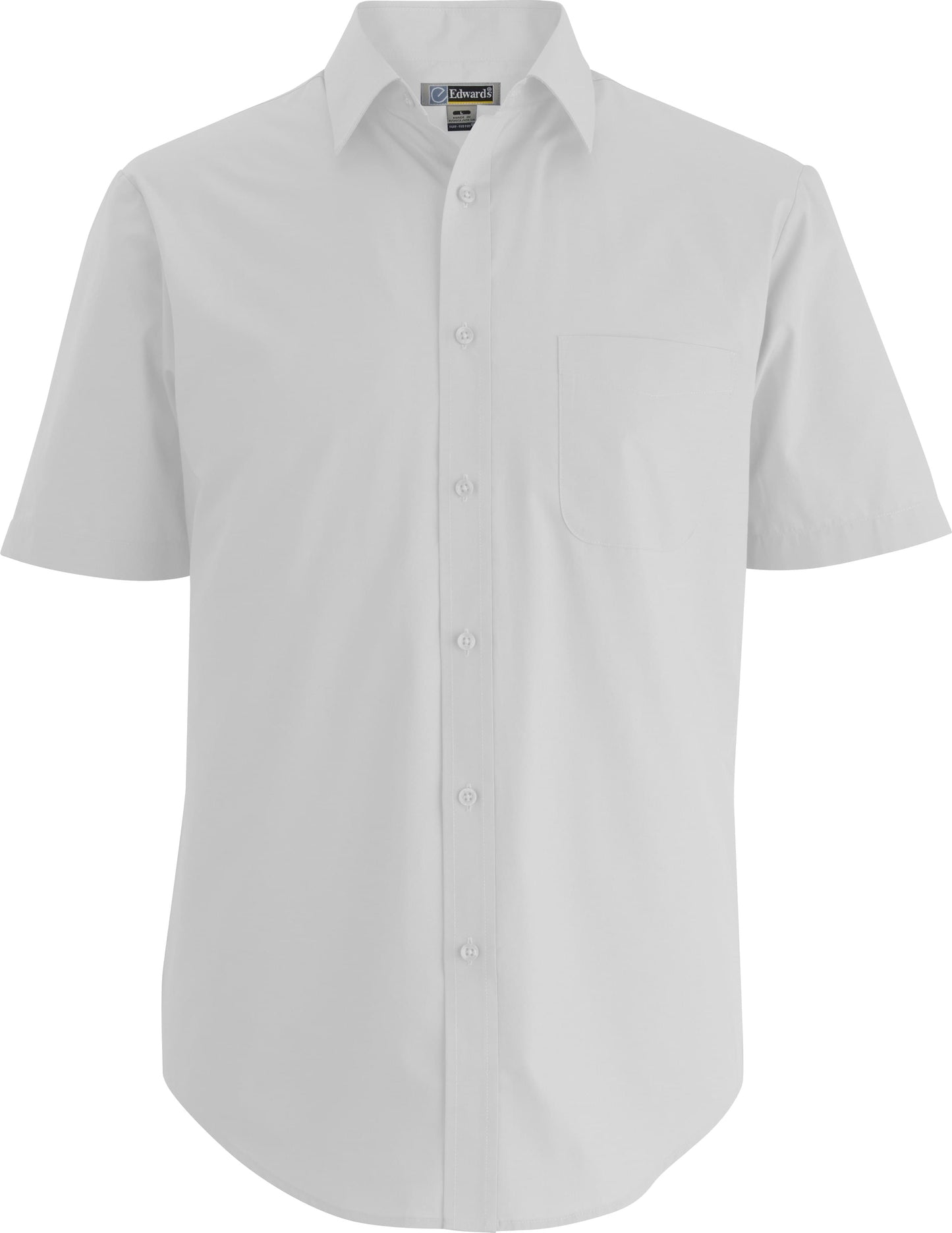 Edwards Garment Essential Broadcloth Short Sleeve Mens Shirt